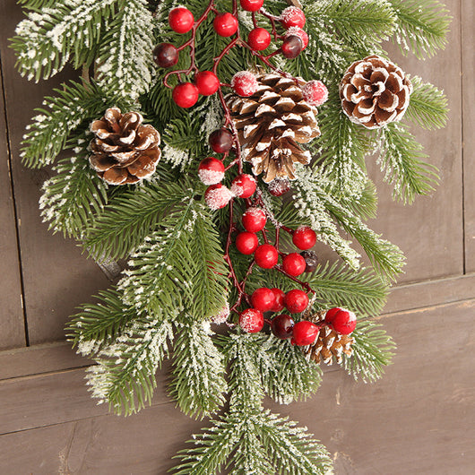 Árbol Navideño Invertido de Piña de Pino Americano para Colgar - Image 3