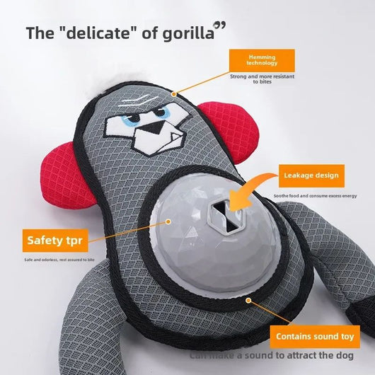 Juguete Interactivo Gorila con Sonido y Dispensador de Premios para Perros - Image 5