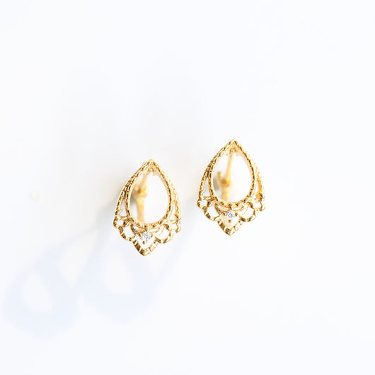 Aretes de Plata Esterlina Floral Retro Edición Navideña - Image 6