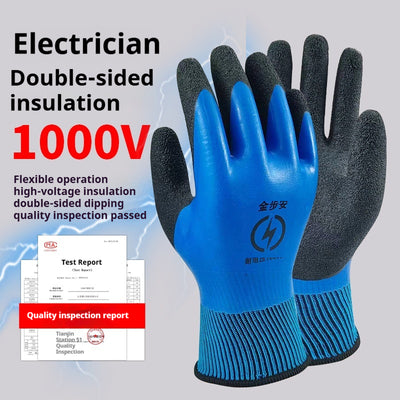 Cinturón y Guantes de Seguridad Aislados Doble Cara para Electricistas - Image 9