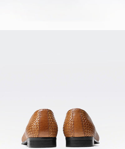 Zapatos de Cuero Tejido para Hombre - Slip-on Ejecutivo - Image 12