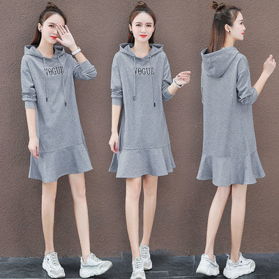 Vestido Suelto de Manga Larga para Talla Grande - Image 2