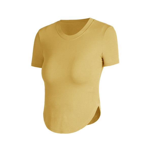 Blusa Deportiva Ajustada con Soporte de Pecho para Correr - Image 6