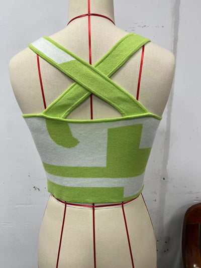 Blusa Escotada Contraste de Colores para Primavera y Verano - Image 36