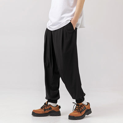 Pantalones Drapeados con Efecto Fresco y Encaje Trendy - Image 4