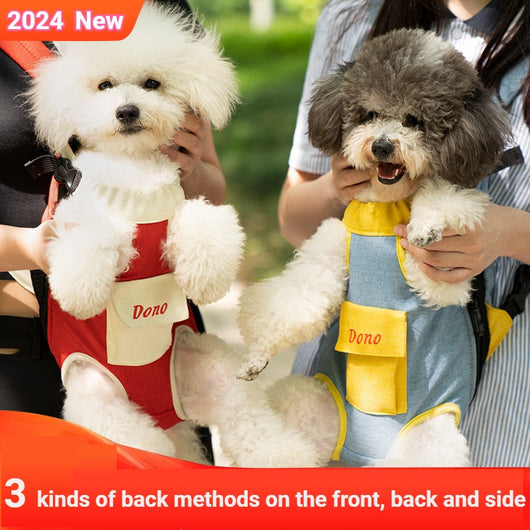 Mochila Transportadora para Mascotas - Bolsa Pecho Respirable para Perros y Gatos