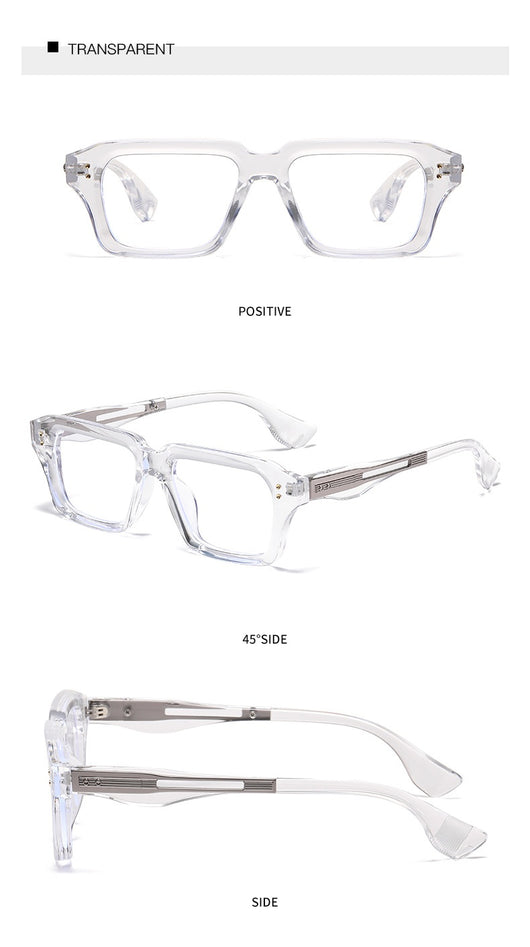 Gafas de Marco Cuadrado Beige Estilo Europeo - Reloj de Tendencia Chic - Image 19