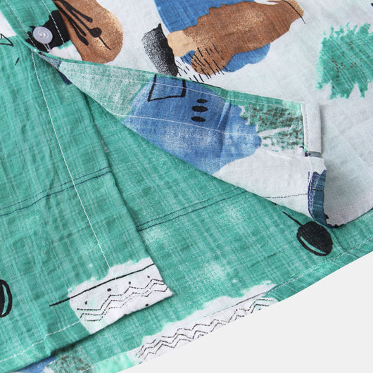 Camisa Casual Hombre Manga Corta Bicolor - Image 17
