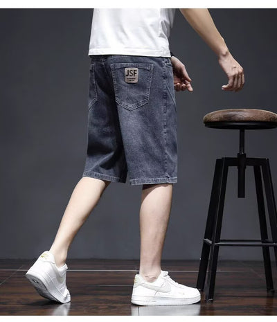 Shorts de Mezclilla Rectos Ligeros para Hombre - Perfecto para Verano - Image 15