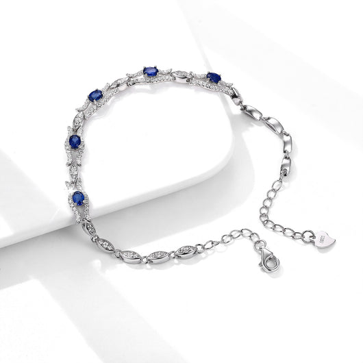 Pulsera de Zafiro Natural Mujer Plata S925 - Joyería de Diseño Premium Original - Image 7