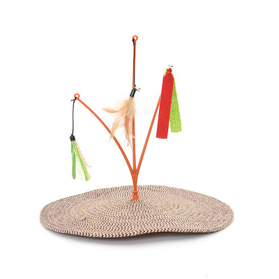 Juguete Interactivo para Gatos con Cuerda de Algodón y Plumas - Image 6