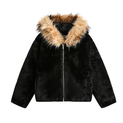 Chaqueta Retro Americana de Algodón con Forro Polar Cálido - Image 3