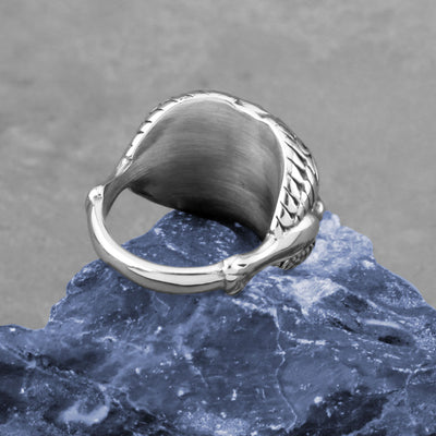 Anillo de Acero Inoxidable con Brújula y Runas Nórdicas para Hombre - Image 7