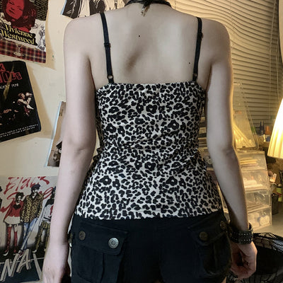 Top Sensual de Encaje Leopardo con Tirantes Ajustables - Image 4