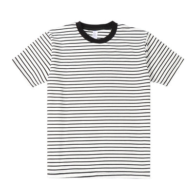 Camiseta Hombre a Rayas Manga Corta Ajuste Relajado Versátil - Image 6
