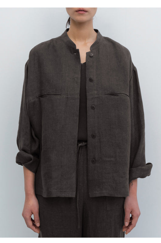 Camisa de Lino Puro Otoño Mujer - Estilo Artístico Retro Versátil - Image 11