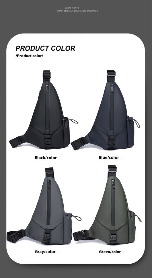 Bolsa Pecho Motociclista Derm Men Triangle - Crossbody Versátil - Image 21