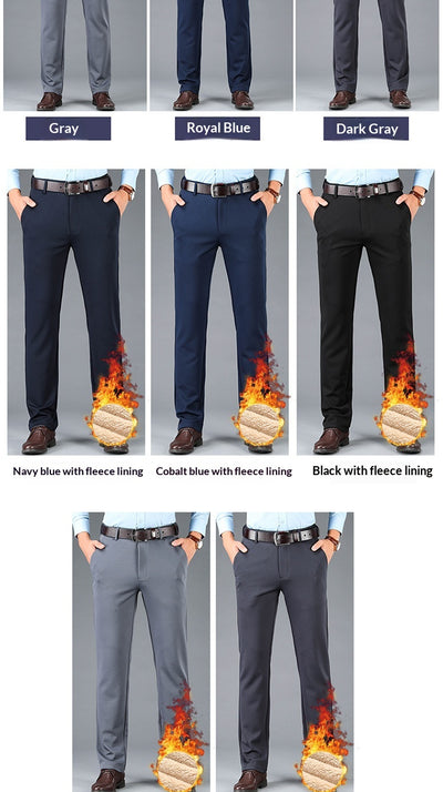 Pantalones Casuales Ejecutivos Stretch Corte Recto para Hombre - Image 17