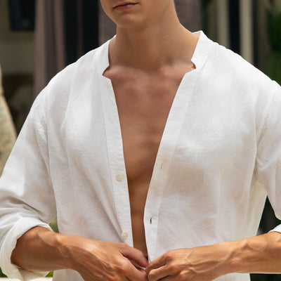 Camisa Casual de Botones Transpirable para Hombre - Image 12