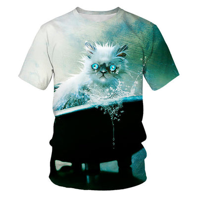 Camiseta Estampado Animal Gato para Toda la Familia - Image 2