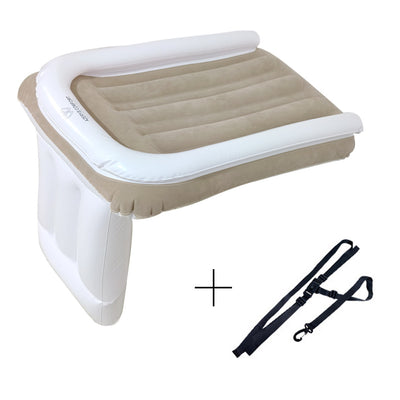 Colchón Inflable para Auto con Respaldo Plegable - Almohada de Aire Acolchada para Viajes - Image 8
