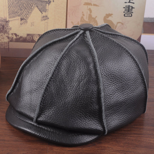 Gorra de Invierno para Adultos Mayores - Estilo Clásico con Visera