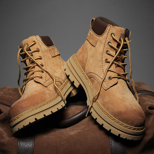 Botas Martin Hombre Estilo Británico Retro Otoño Invierno - Image 4