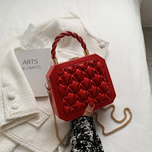 Bolso Cuadrado Pequeño PU Estilo Coreano con Cadena Elegante - Image 18