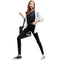 Leggins Negros Ajustados de Cintura Alta con Tecnología Stretch