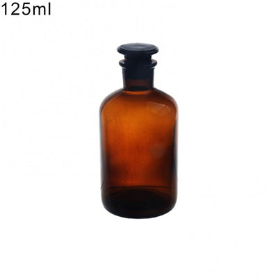 Botella de Vidrio Cuello Angosto Transparente Marrón para Laboratorio - Image 5