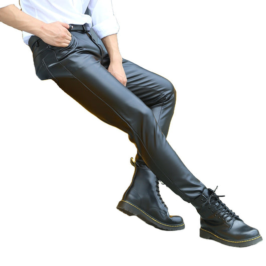 Pantalones de Cashmira Elásticos Ajustados para Hombre Talla Grande - Image 12
