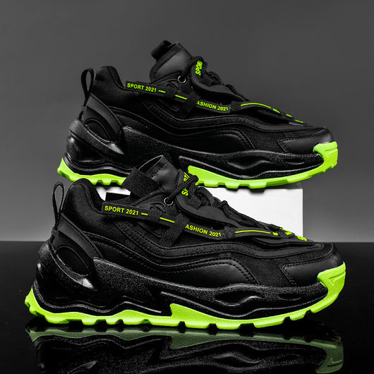 Tenis Casuales Tipo Daddy Mesh Suela Plana Talla Grande para Hombre - Image 8