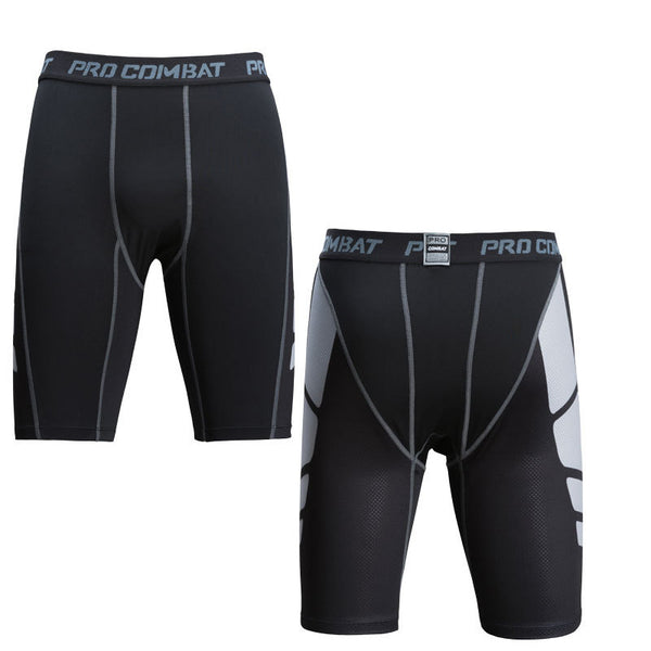Shorts Deportivos de Compresión para Hombre con Estampado Camuflaje
