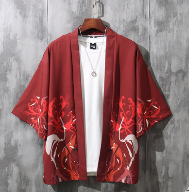 Camisa Holgada de Tres Cuartos Estilo Chino para Hombre - Image 14