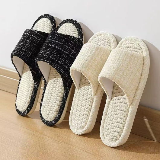 Pantuflas de Algodón y Lino Transpirables para Casa - Image 10