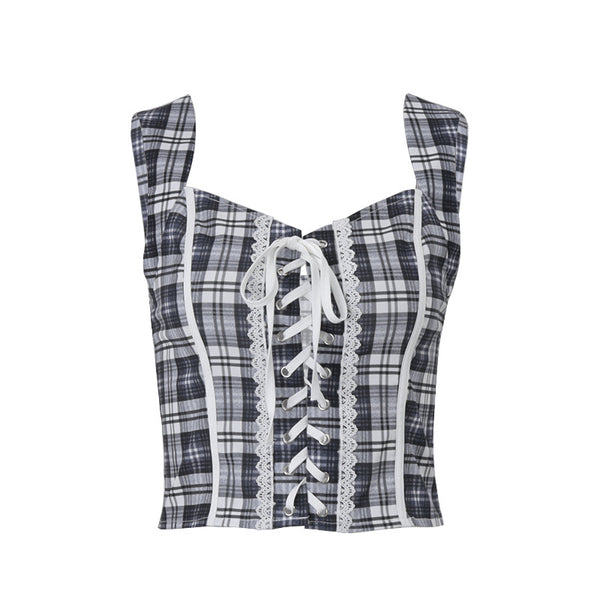 Blusa de Tirantes Vintage Rayas Americanas - Diseño Elegante y Temperamental - Image 5