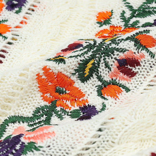Blusa Tejida con Bordado de Flores Exquisitas - Image 12
