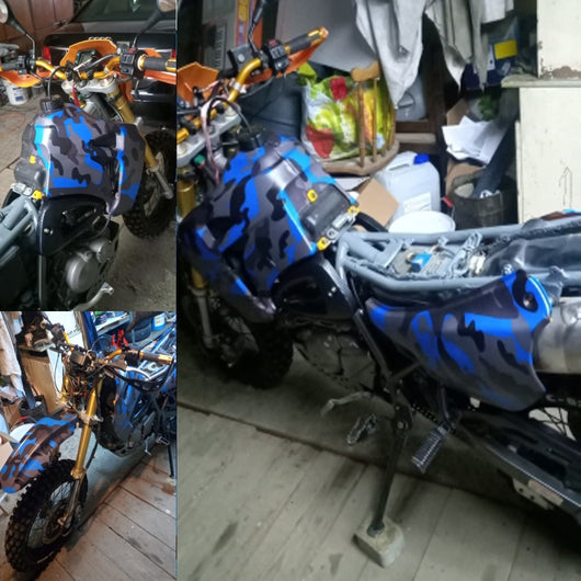 Película Adhesiva Camuflaje para Auto con Diseños de Hojas y Graffiti - Image 26