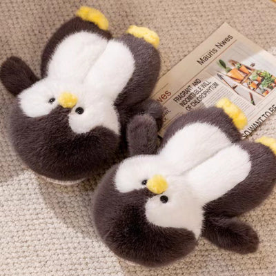 Pantuflas Pingüino Multicolor - Zapatillas Peluche Cálidas para Mujer - Image 3