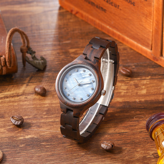 Reloj de Cuarzo Sandalwood con Movimiento Japonés Original - Image 2