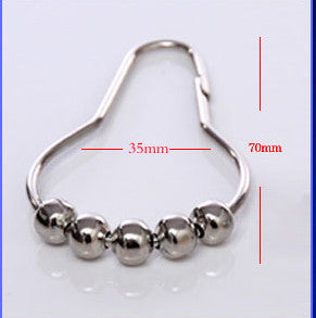 Anillo Gancho Decorativo Multicolor con Cinco Cuentas de Calabaza Niquelado