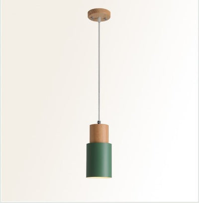 Lámpara de Techo Recta de Madera para Comedor y Sala de Estar - Image 6