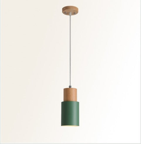 Lámpara de Techo Recta de Madera para Comedor y Sala de Estar - Image 6