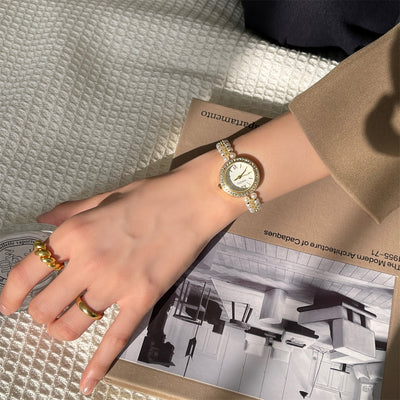 Reloj Pulsera de Perlas Estilo Clásico Elegante - Image 22