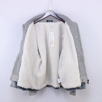 Chaqueta Denim Capucha con Forro de Borrego Sintético para Mujer - Image 9