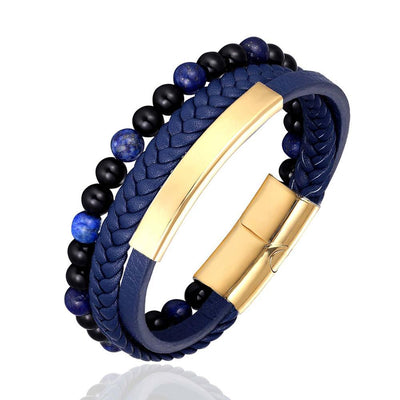 Pulsera de Piedra Natural con Cierre Magnético y Cuero Trenzado - Image 12