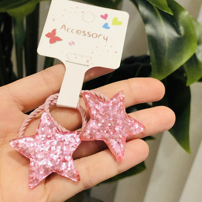 Lazo para Cabello de Niña con Brillantina de Estrella y Luna - Image 13