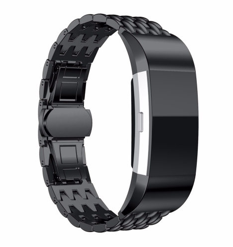 Pulsera Fitbit Charge 2 Acero Inoxidable Patrón Dragón