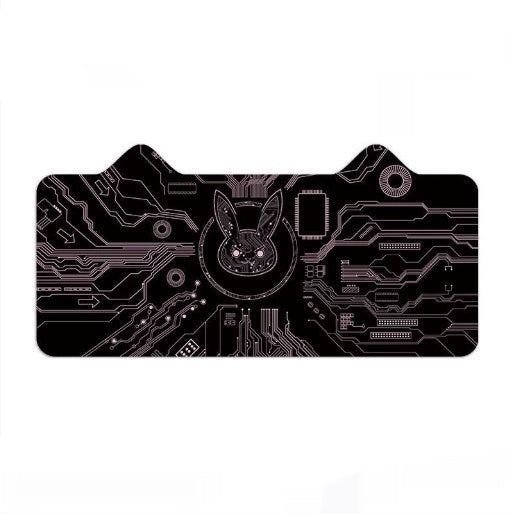 Tapete para Mouse Gaming con Diseño de Orejas de Gato - Teclado Oversized para Escritorio - Image 6