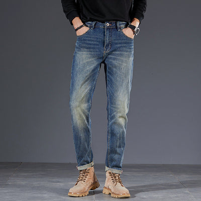 Pantalones Pencil Vintage Lavados para Hombre - Estilo Retro Trendy - Image 12